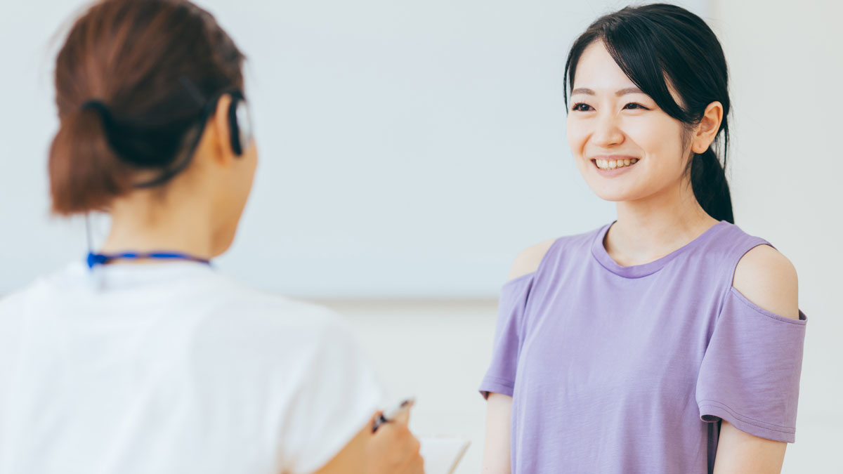 カウンセリングを受ける女性